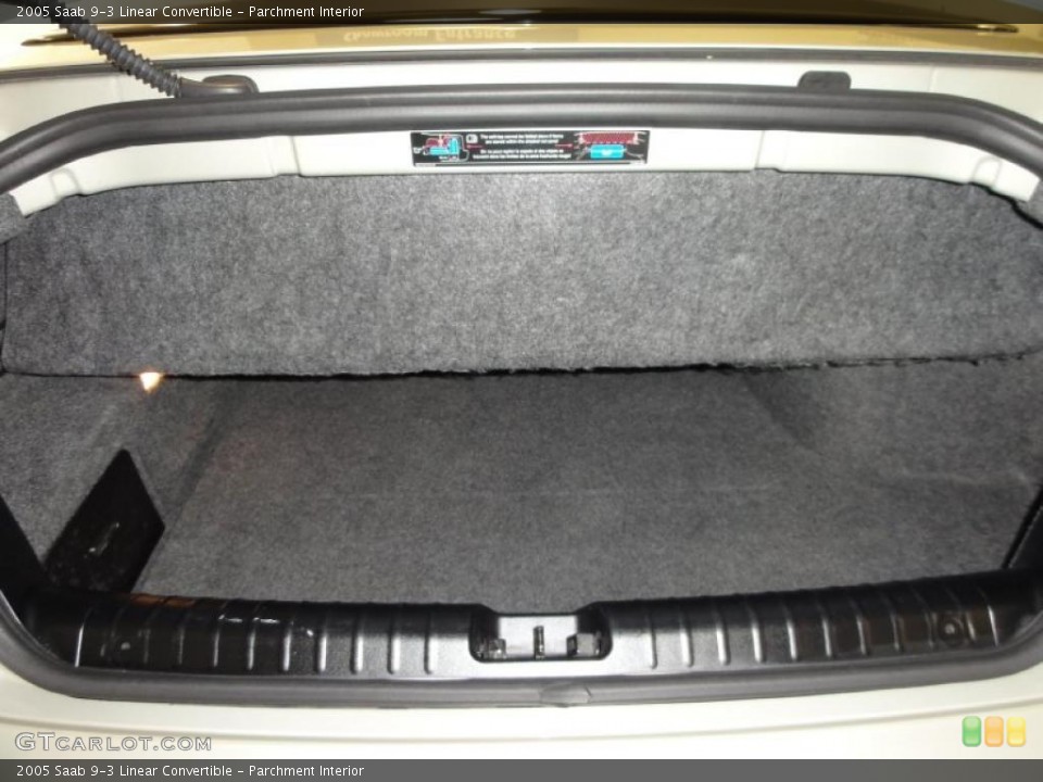 Parchment Interior Trunk for the 2005 Saab 9-3 Linear Convertible #49058337