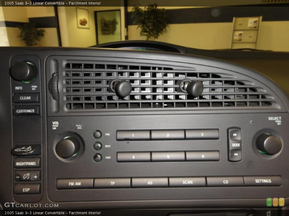 Parchment Interior Controls for the 2005 Saab 9-3 Linear Convertible #49058446
