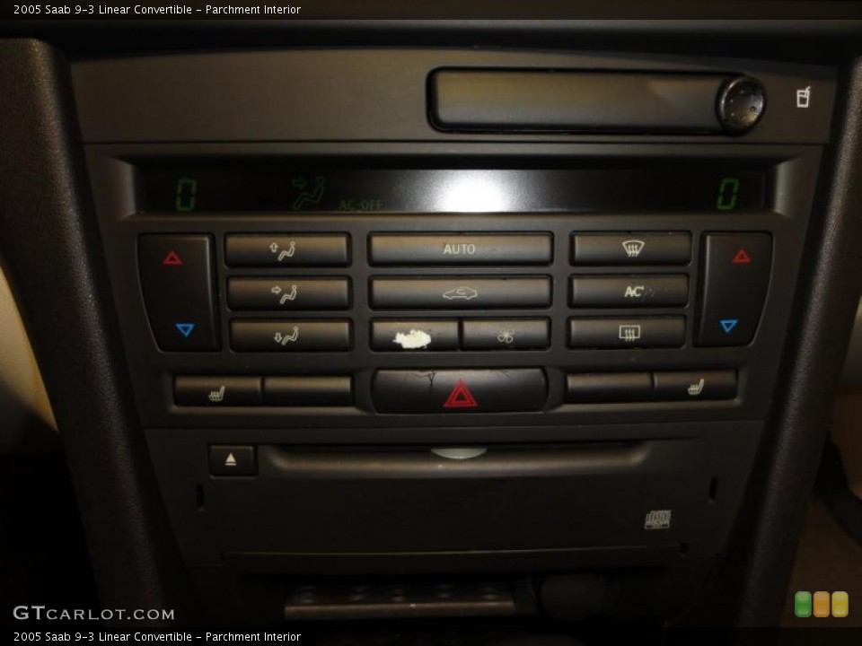 Parchment Interior Controls for the 2005 Saab 9-3 Linear Convertible #49058462