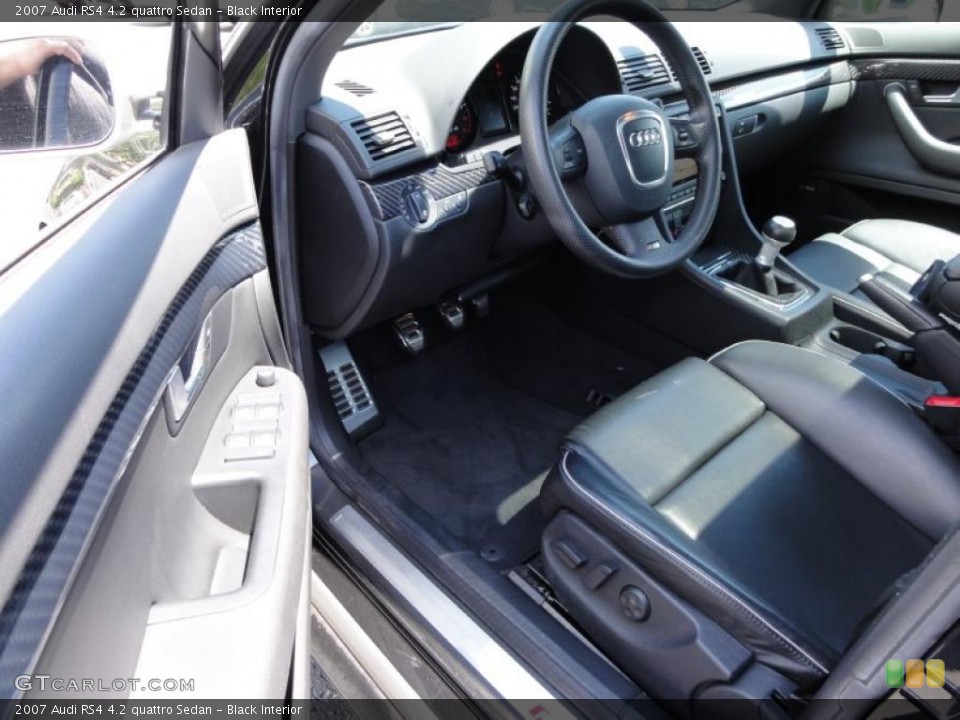 Black Interior Photo for the 2007 Audi RS4 4.2 quattro Sedan #49059257