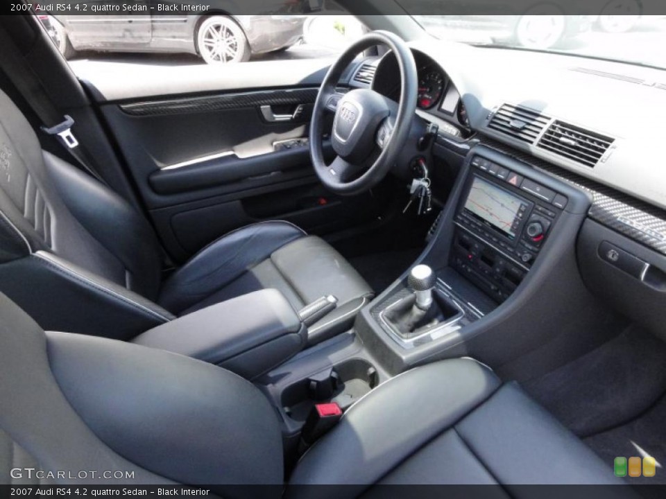 Black Interior Dashboard for the 2007 Audi RS4 4.2 quattro Sedan #49059347