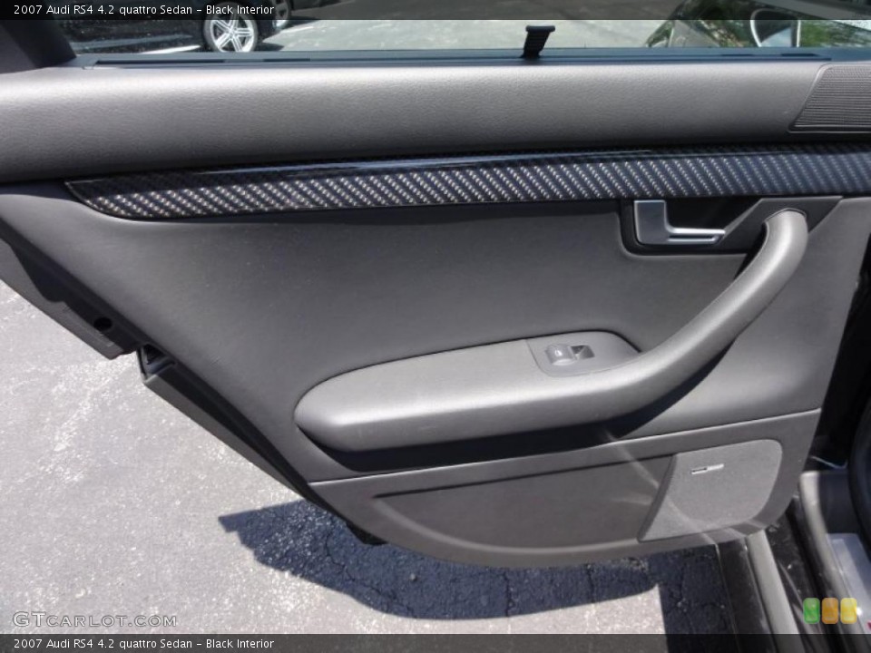 Black Interior Door Panel for the 2007 Audi RS4 4.2 quattro Sedan #49059440