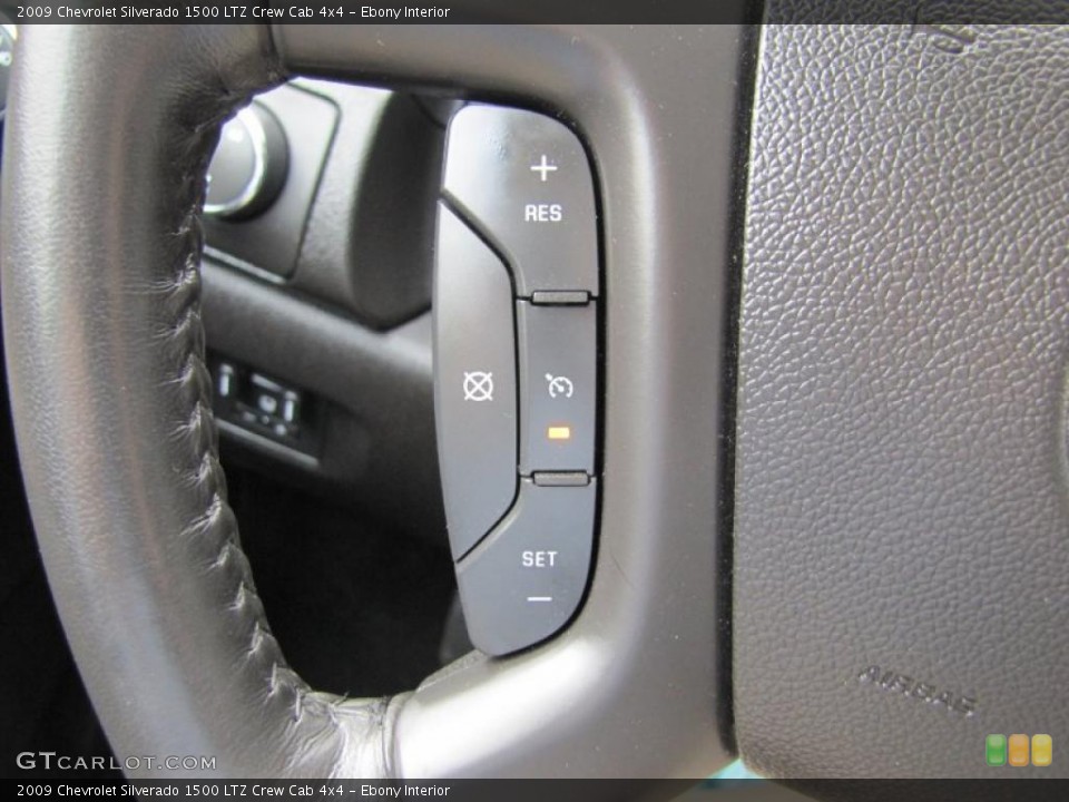 Ebony Interior Controls for the 2009 Chevrolet Silverado 1500 LTZ Crew Cab 4x4 #49059464
