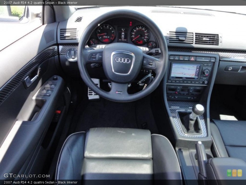 Black Interior Dashboard for the 2007 Audi RS4 4.2 quattro Sedan #49059467