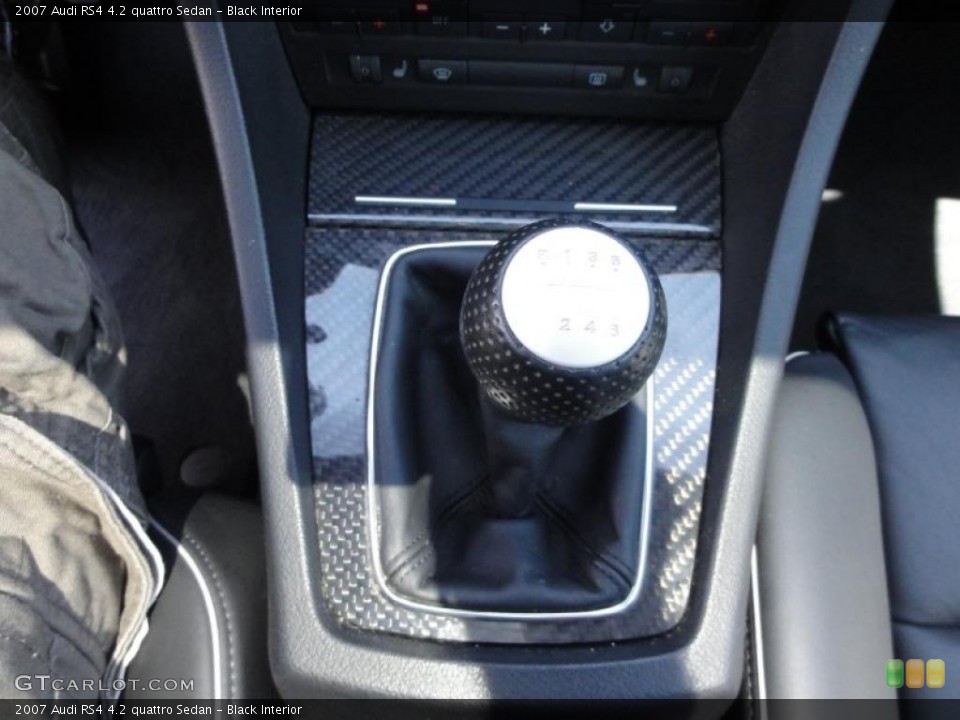 Black Interior Transmission for the 2007 Audi RS4 4.2 quattro Sedan #49059677