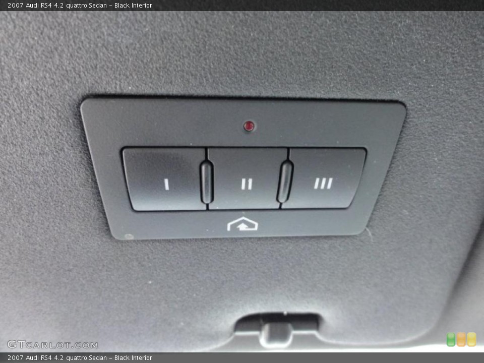 Black Interior Controls for the 2007 Audi RS4 4.2 quattro Sedan #49059707