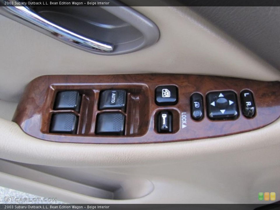 Beige Interior Controls for the 2003 Subaru Outback L.L. Bean Edition Wagon #49060469