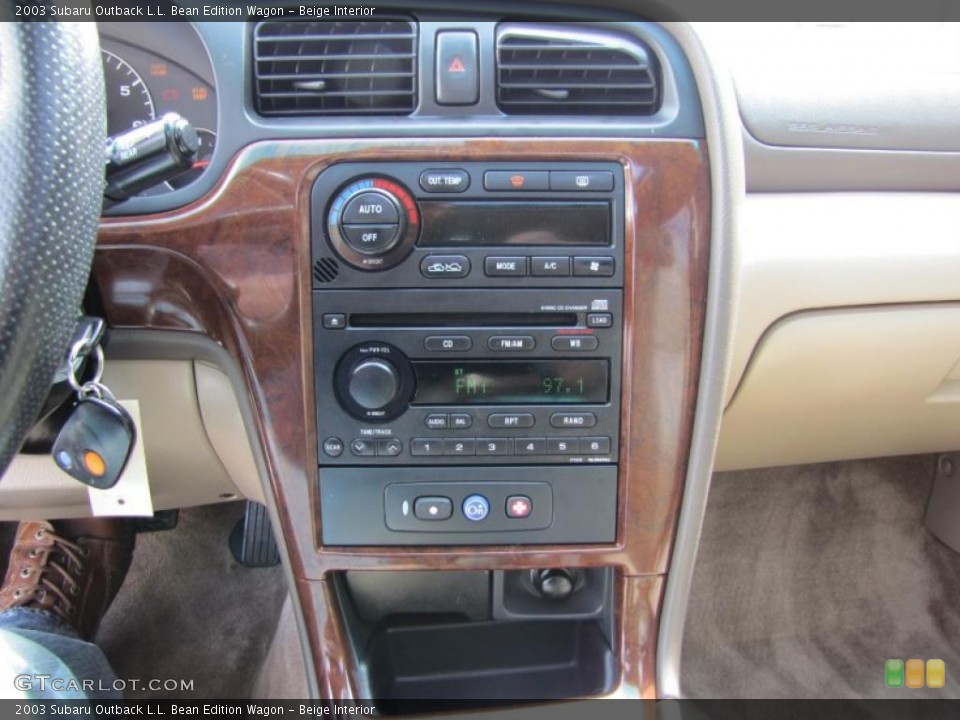 Beige Interior Controls for the 2003 Subaru Outback L.L. Bean Edition Wagon #49060483