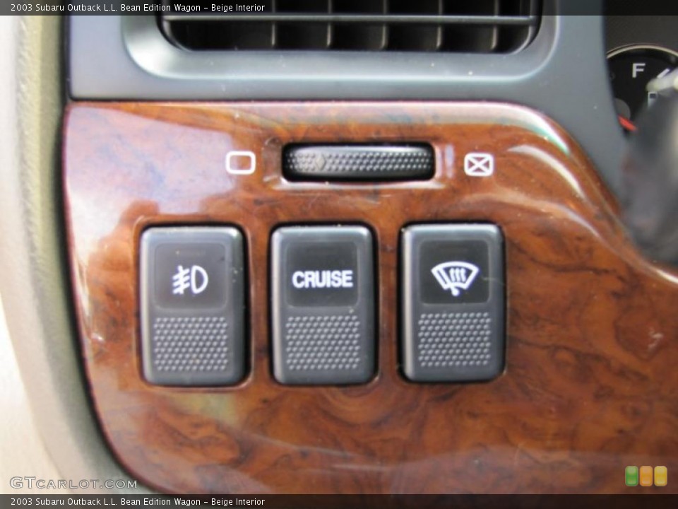 Beige Interior Controls for the 2003 Subaru Outback L.L. Bean Edition Wagon #49060496