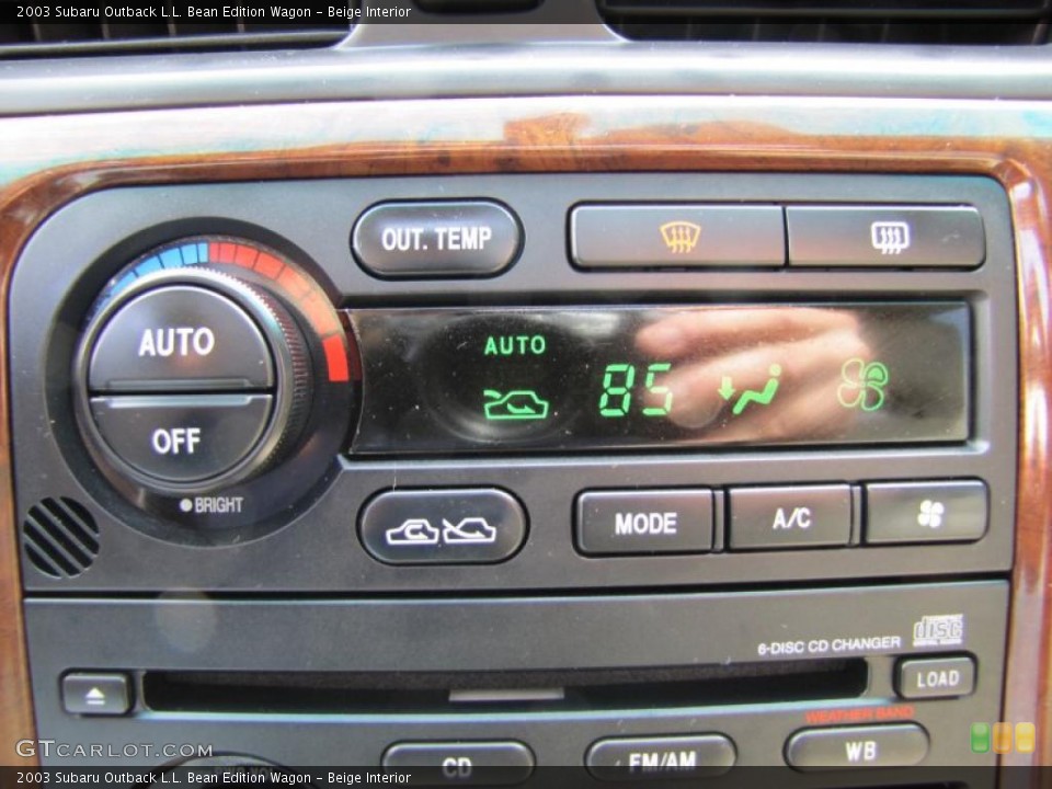 Beige Interior Controls for the 2003 Subaru Outback L.L. Bean Edition Wagon #49060511