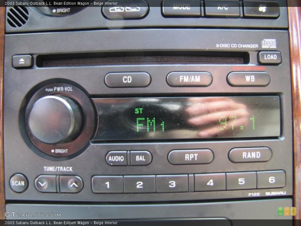 Beige Interior Controls for the 2003 Subaru Outback L.L. Bean Edition Wagon #49060526