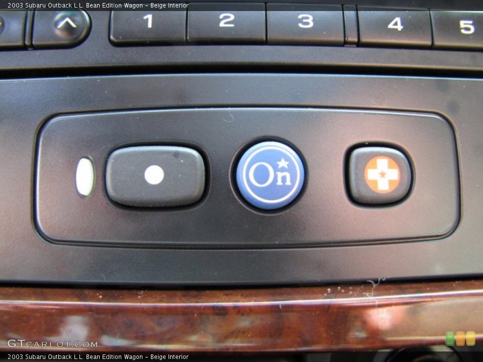Beige Interior Controls for the 2003 Subaru Outback L.L. Bean Edition Wagon #49060544