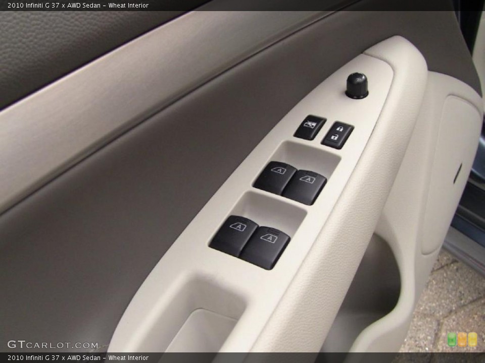 Wheat Interior Controls for the 2010 Infiniti G 37 x AWD Sedan #49060685