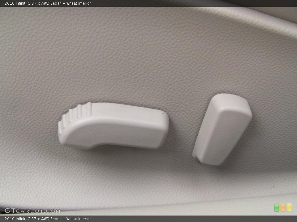 Wheat Interior Controls for the 2010 Infiniti G 37 x AWD Sedan #49060700