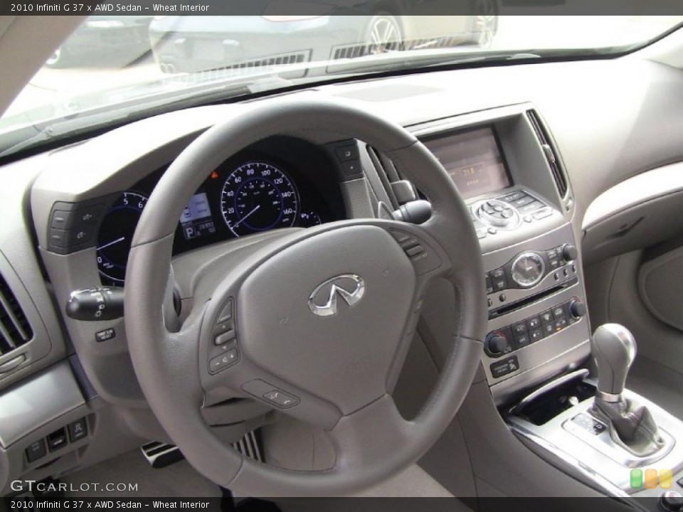 Wheat Interior Steering Wheel for the 2010 Infiniti G 37 x AWD Sedan #49060895
