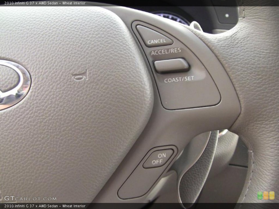 Wheat Interior Controls for the 2010 Infiniti G 37 x AWD Sedan #49060925
