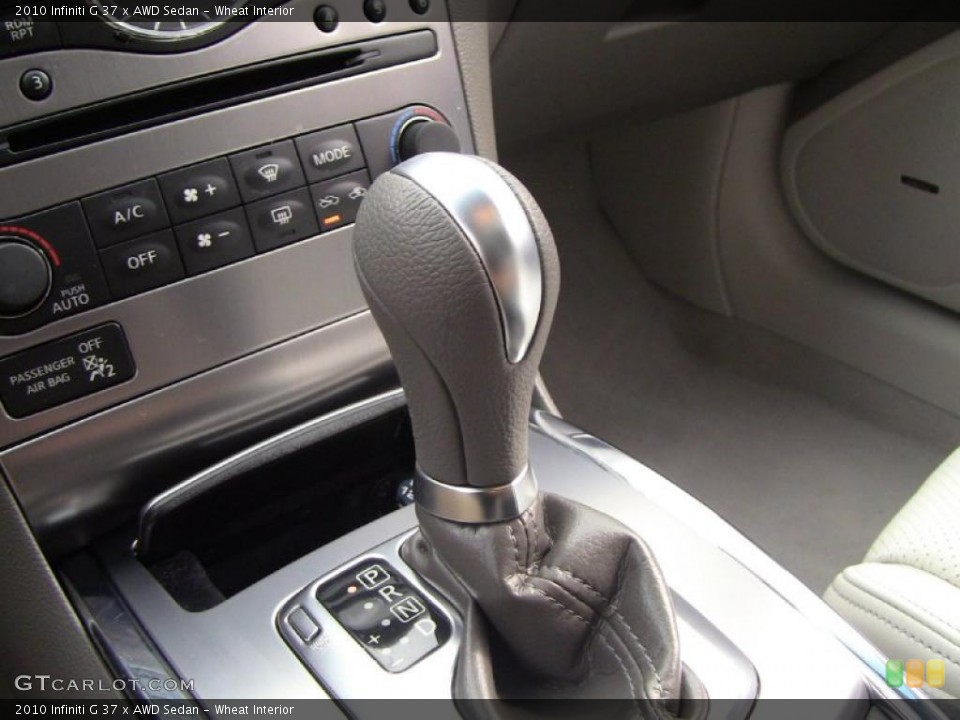 Wheat Interior Transmission for the 2010 Infiniti G 37 x AWD Sedan #49060952