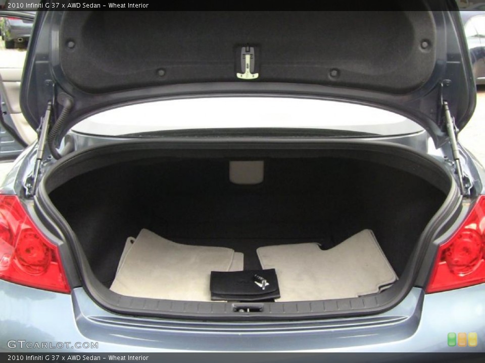 Wheat Interior Trunk for the 2010 Infiniti G 37 x AWD Sedan #49060985