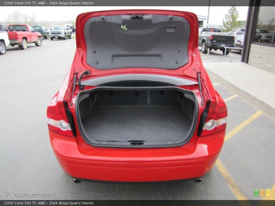 Dark Beige/Quartz Interior Trunk for the 2006 Volvo S40 T5 AWD #49062422