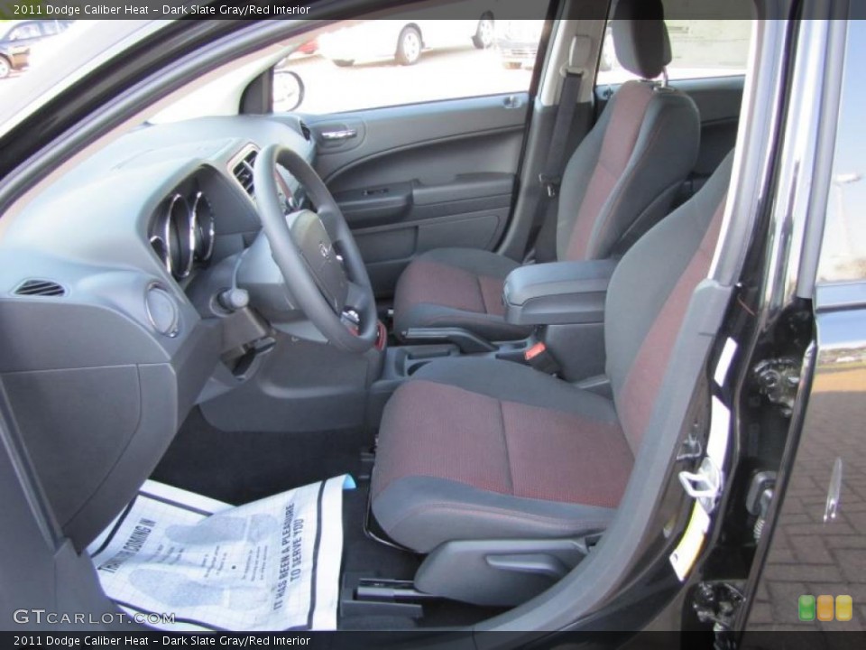Dark Slate Gray/Red Interior Photo for the 2011 Dodge Caliber Heat #49062575