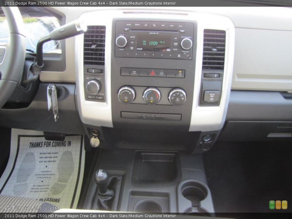 Dark Slate/Medium Graystone Interior Controls for the 2011 Dodge Ram 2500 HD Power Wagon Crew Cab 4x4 #49065260