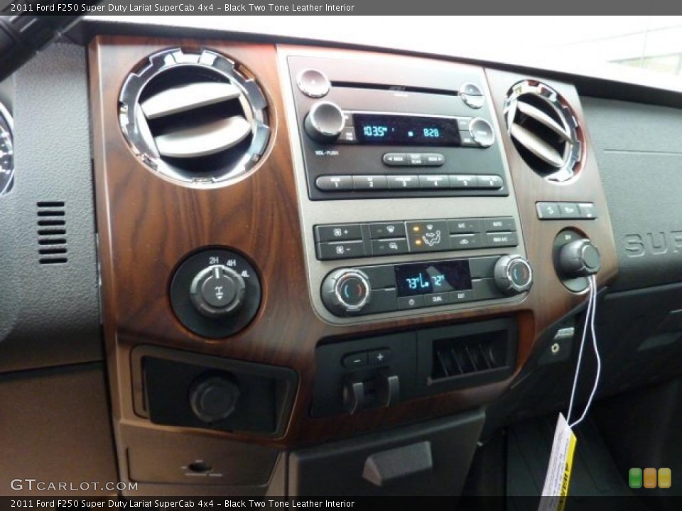 Black Two Tone Leather Interior Controls for the 2011 Ford F250 Super Duty Lariat SuperCab 4x4 #49066847