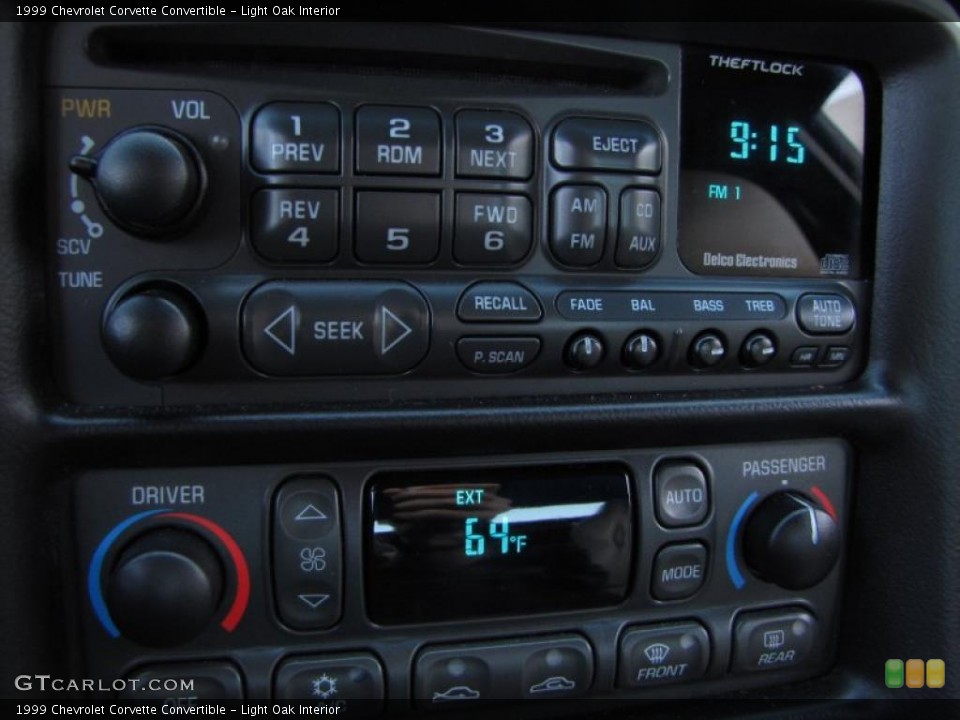 Light Oak Interior Controls for the 1999 Chevrolet Corvette Convertible #49067201