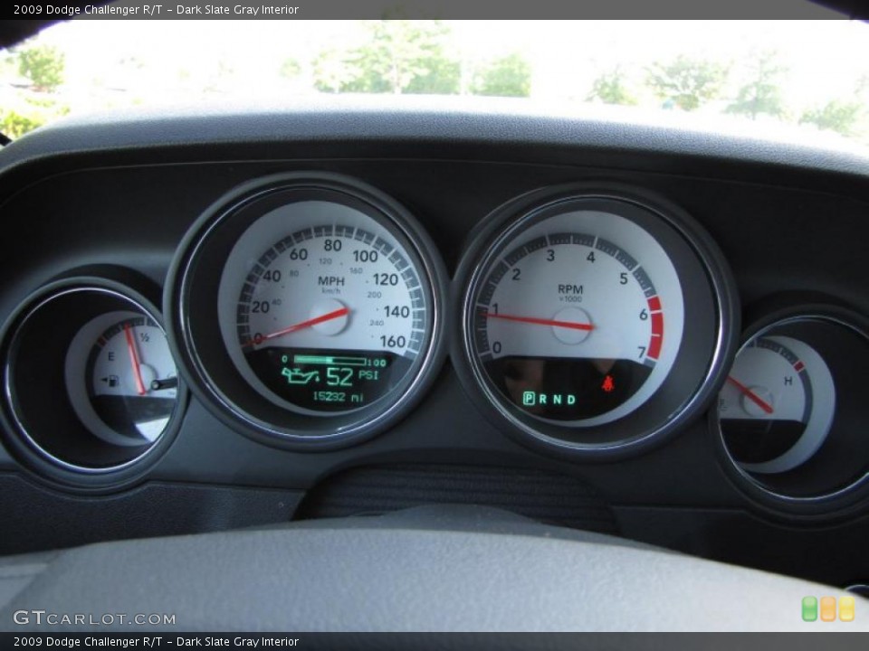 Dark Slate Gray Interior Gauges for the 2009 Dodge Challenger R/T #49069400