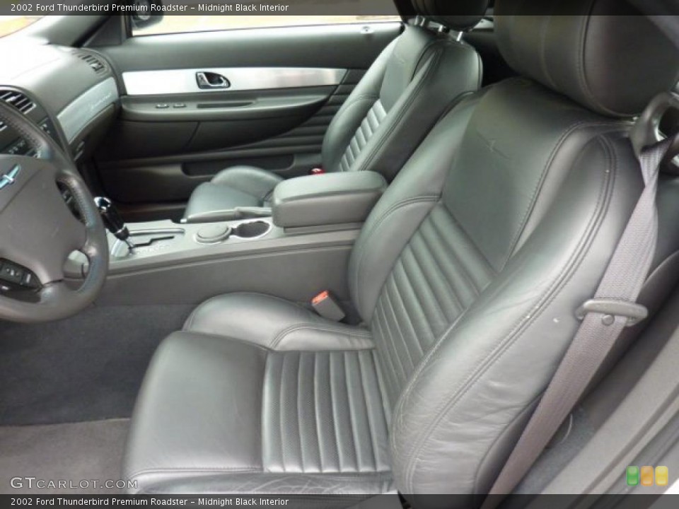 Midnight Black Interior Photo for the 2002 Ford Thunderbird Premium Roadster #49070972