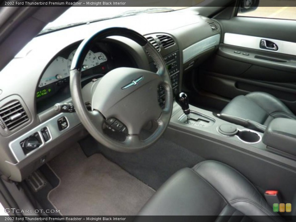 Midnight Black Interior Photo for the 2002 Ford Thunderbird Premium Roadster #49071028