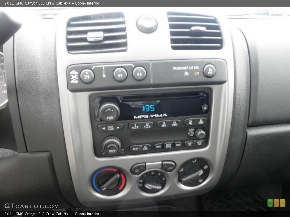 Ebony Interior Controls for the 2011 GMC Canyon SLE Crew Cab 4x4 #49071989