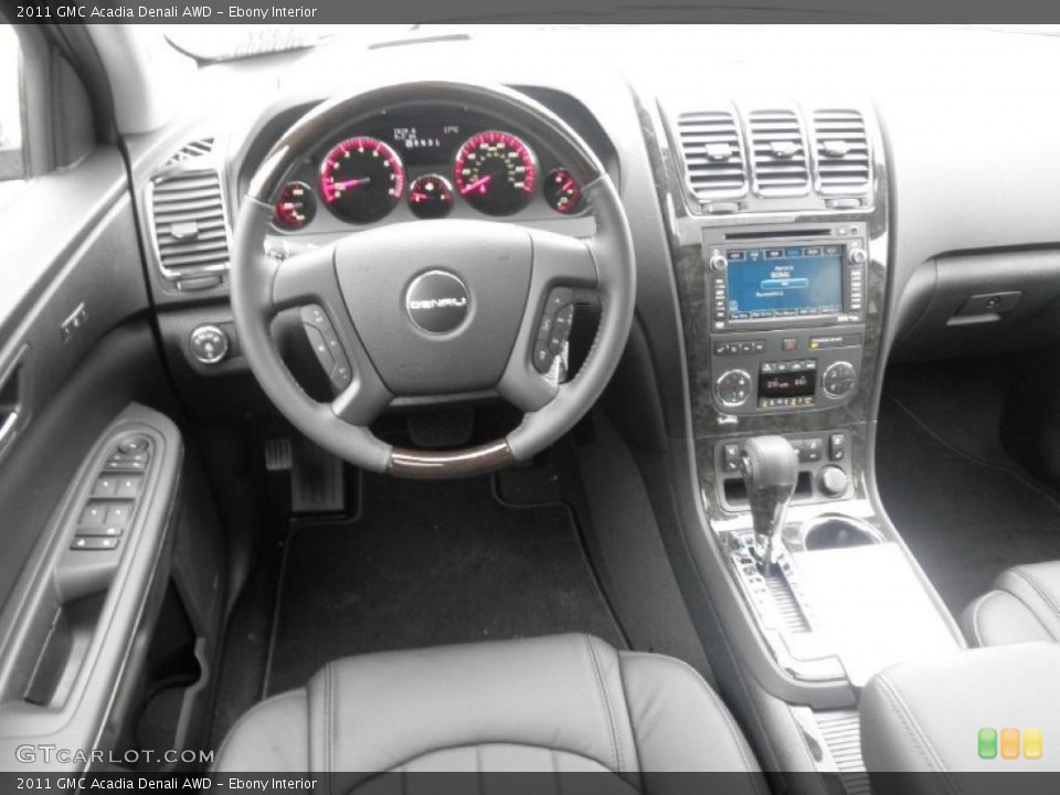 Ebony Interior Dashboard for the 2011 GMC Acadia Denali AWD #49072760