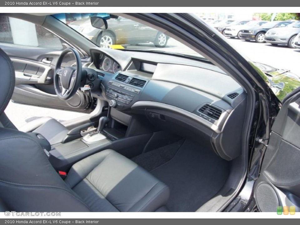 Black Interior Dashboard for the 2010 Honda Accord EX-L V6 Coupe #49075457