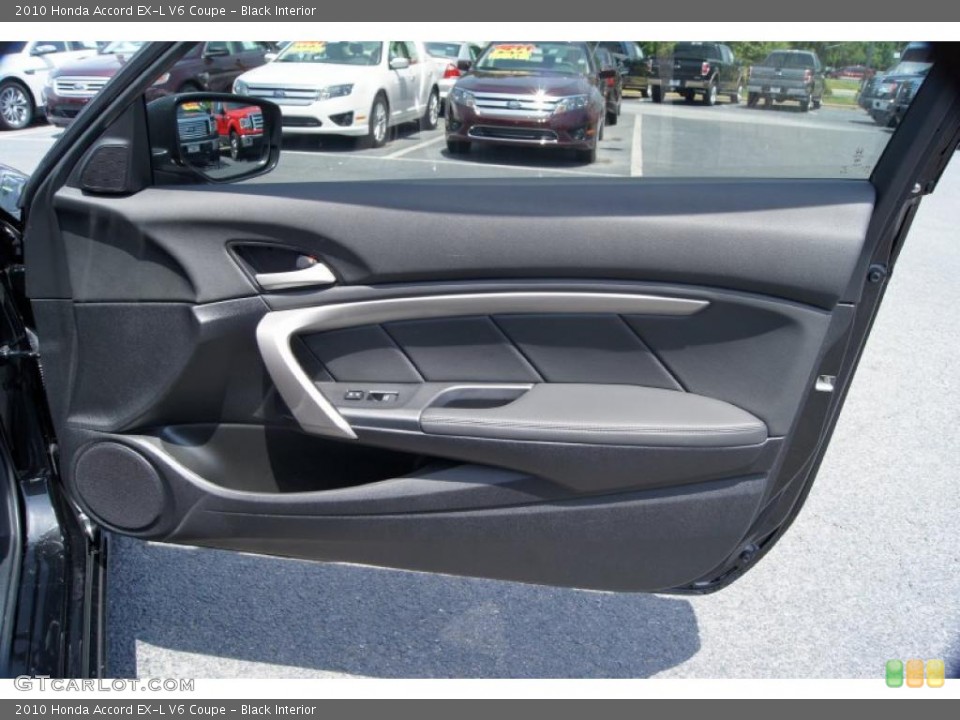 Black Interior Door Panel for the 2010 Honda Accord EX-L V6 Coupe #49075472