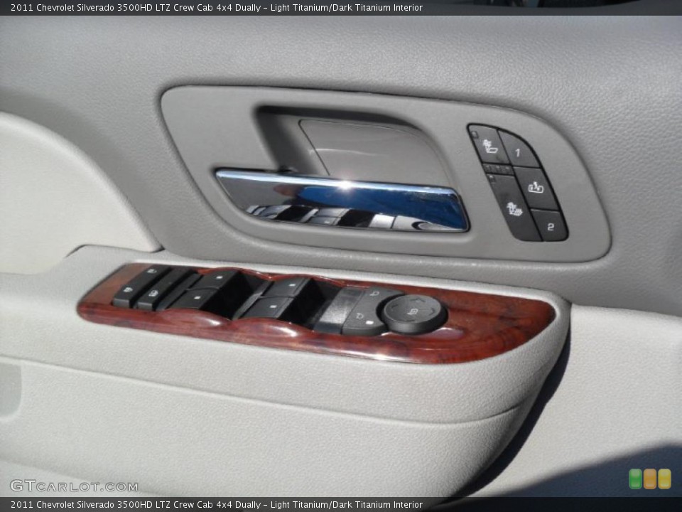 Light Titanium/Dark Titanium Interior Controls for the 2011 Chevrolet Silverado 3500HD LTZ Crew Cab 4x4 Dually #49075733