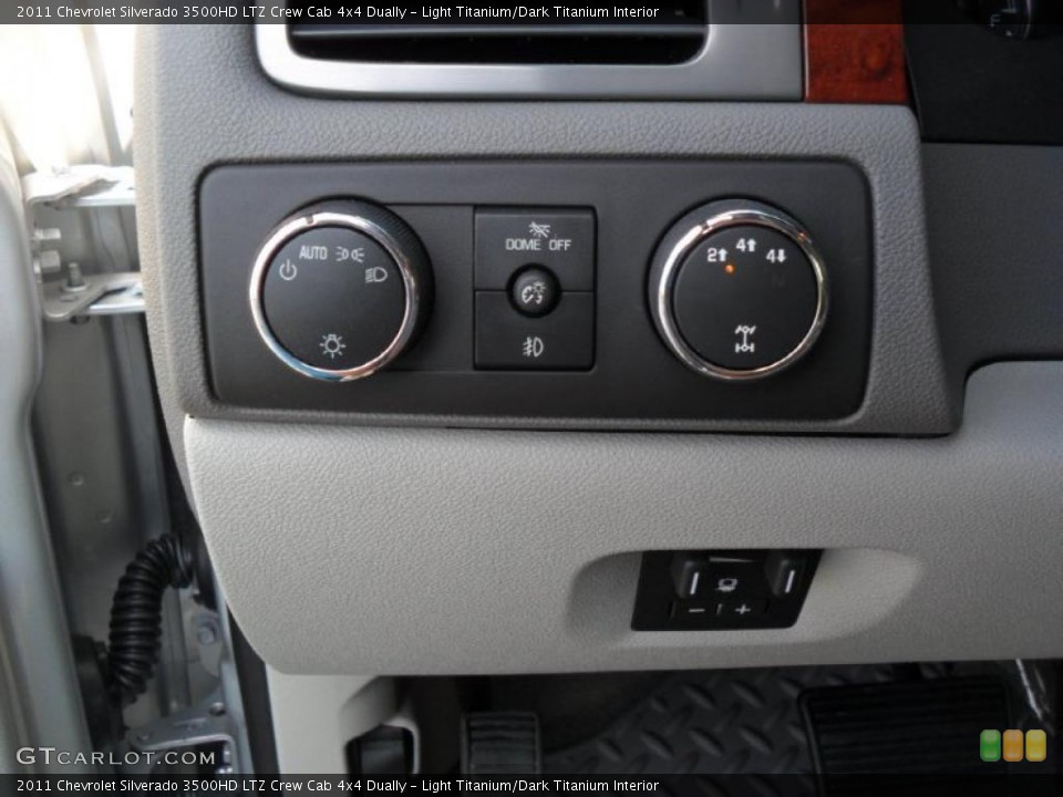 Light Titanium/Dark Titanium Interior Controls for the 2011 Chevrolet Silverado 3500HD LTZ Crew Cab 4x4 Dually #49075763