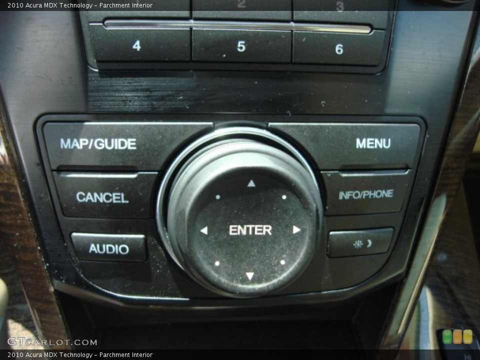 Parchment Interior Controls for the 2010 Acura MDX Technology #49076369