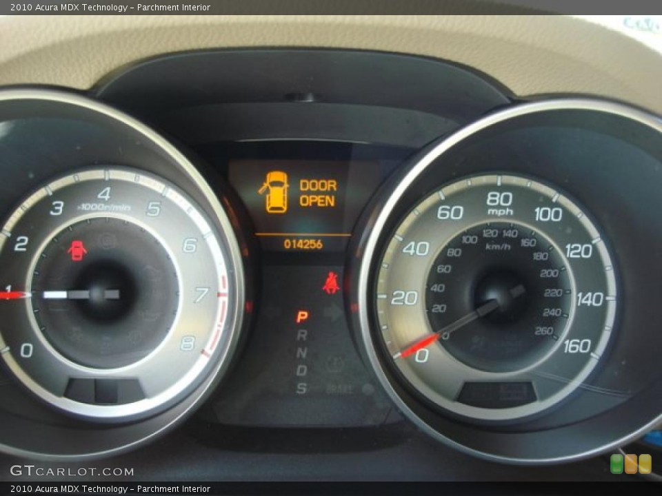 Parchment Interior Gauges for the 2010 Acura MDX Technology #49076393
