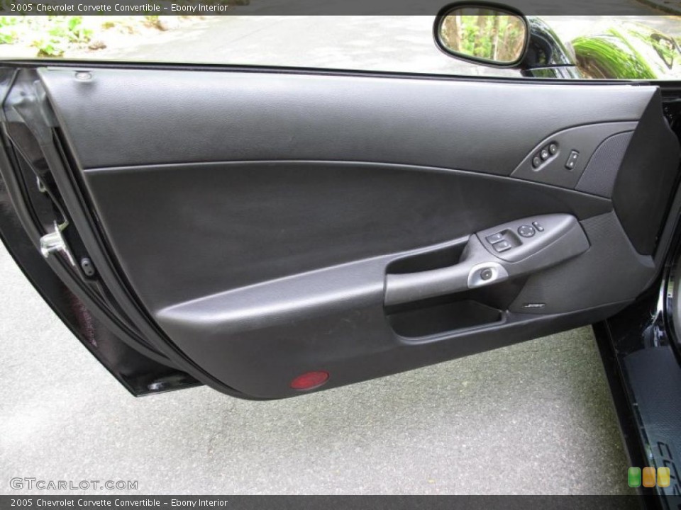 Ebony Interior Door Panel for the 2005 Chevrolet Corvette Convertible #49078430