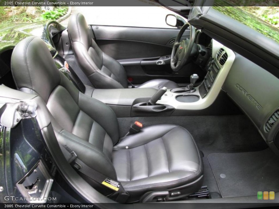 Ebony Interior Photo for the 2005 Chevrolet Corvette Convertible #49078457
