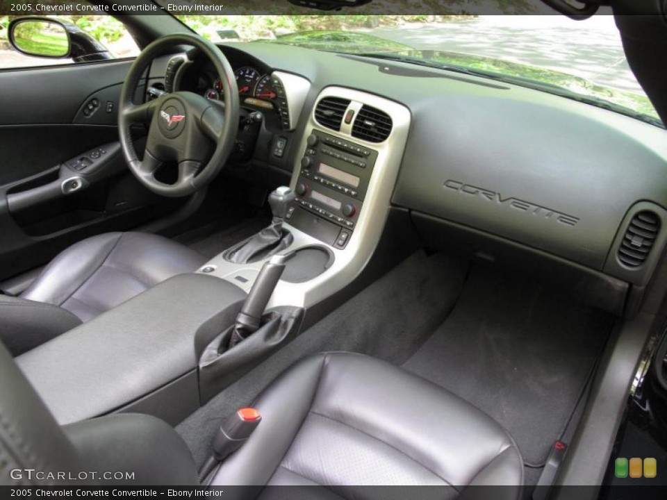 Ebony Interior Dashboard for the 2005 Chevrolet Corvette Convertible #49078484