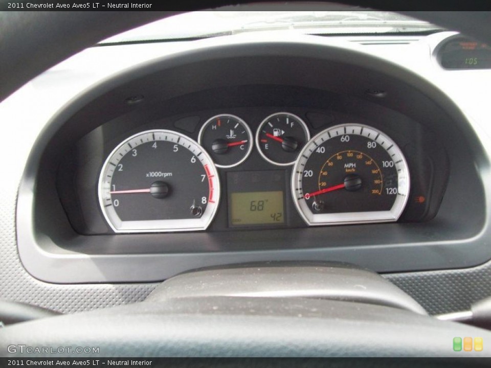 Neutral Interior Gauges for the 2011 Chevrolet Aveo Aveo5 LT #49078766