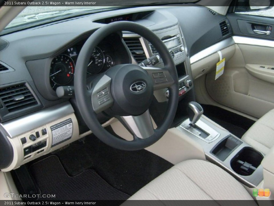 Warm Ivory Interior Prime Interior for the 2011 Subaru Outback 2.5i Wagon #49078958