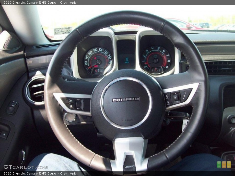 Gray Interior Steering Wheel for the 2010 Chevrolet Camaro SS/RS Coupe #49079852