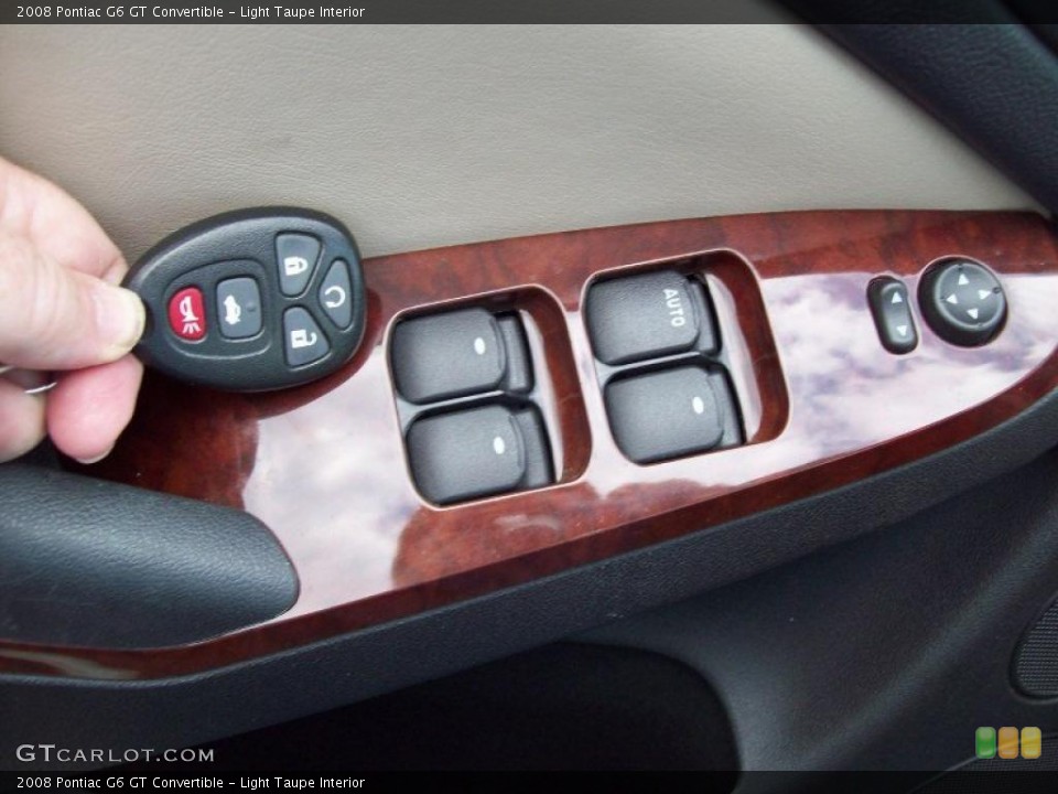 Light Taupe Interior Controls for the 2008 Pontiac G6 GT Convertible #49080647