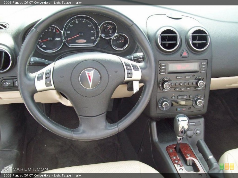Light Taupe Interior Dashboard for the 2008 Pontiac G6 GT Convertible #49080683