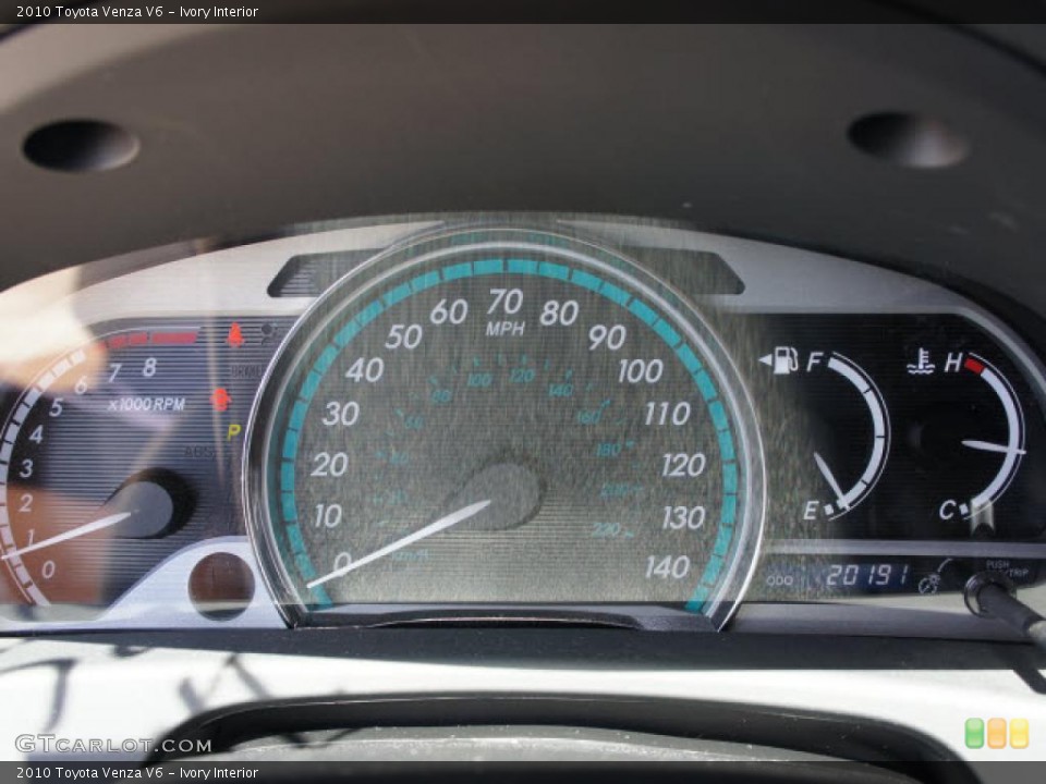 Ivory Interior Gauges for the 2010 Toyota Venza V6 #49081892