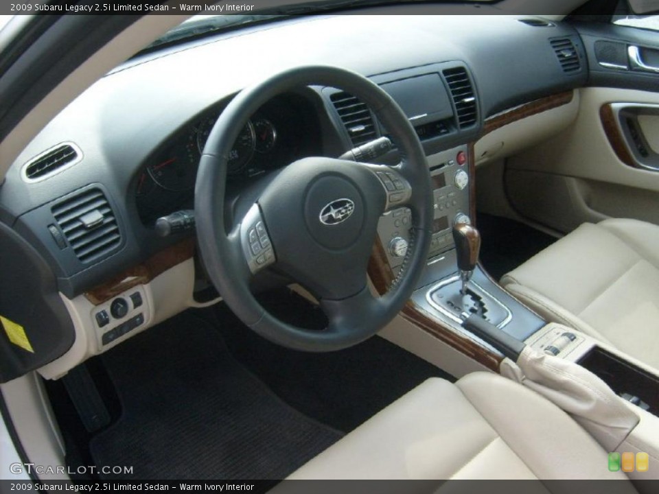 Warm Ivory 2009 Subaru Legacy Interiors