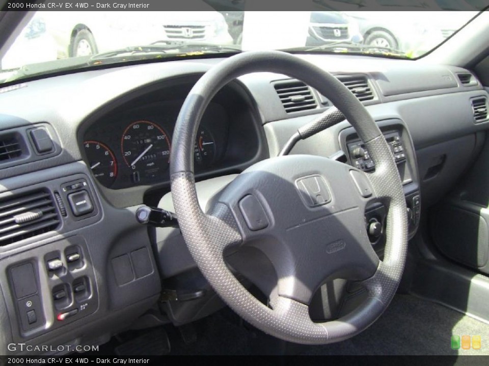 Dark Gray Interior Steering Wheel for the 2000 Honda CR-V EX 4WD #49083851