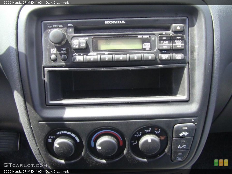 Dark Gray Interior Controls for the 2000 Honda CR-V EX 4WD #49083860